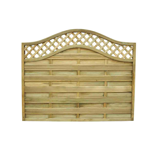 Forest Garden 4'11'' x 5'11'' (150 x 180cm) Pressure Treated Prague Fence Panel