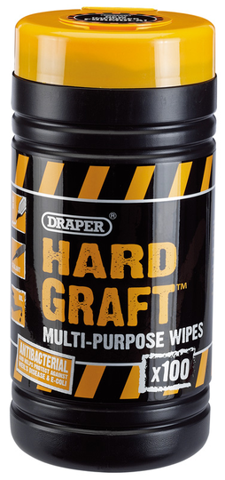 Draper Draper 'Hard Graft' Wipes (Tub of 100) | 84711