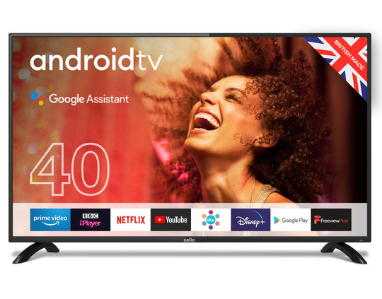 Cello C4020G 40" Smart Android TV with Google Assistant and Freeview Play