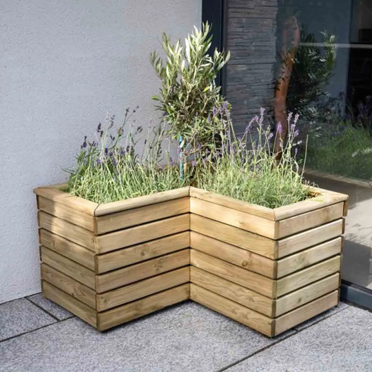Forest Garden Linear 80cm Corner Planter
