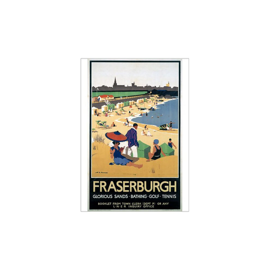 (A2 (59x42cm) Poster) Fraserburgh, LNER poster, 1923-1947 (Poster Print)