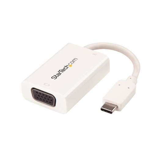 StarTech USB-C to VGA Video Adapter White