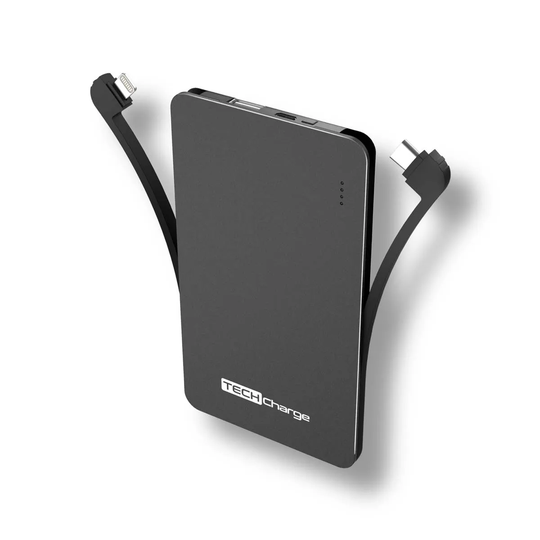 Tech Charge 5000mAh Super Slim Portable Power Bank