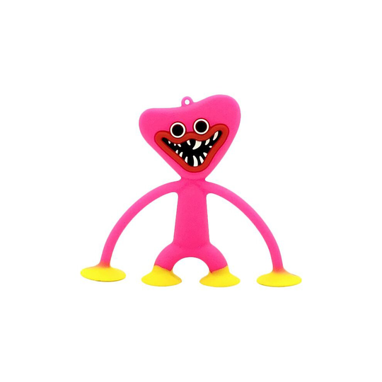 (Pink) Huggy Wuggy Fidget Toy Poppy Playtime Figure Pendant Keychain Gift Decompression