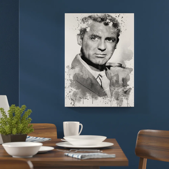 'Cary Grant' Graphic Art Print Poster