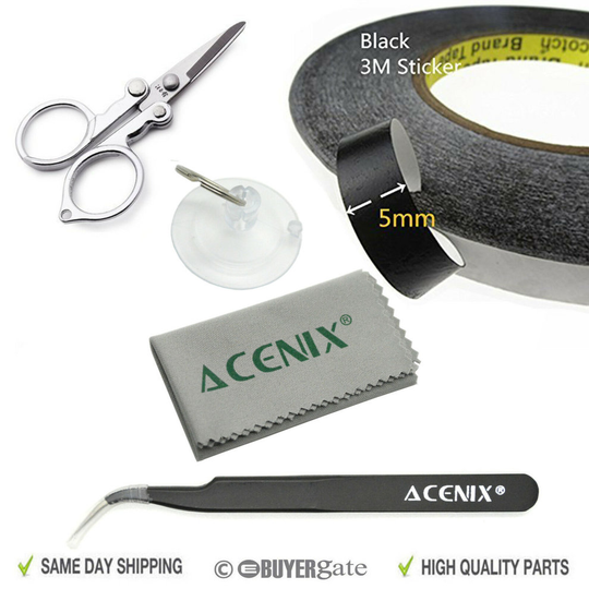 5mm x 50m Black Adhesive Tape Roll for iPhone iPad 1 2 3 4 iPod Samsung Tablet