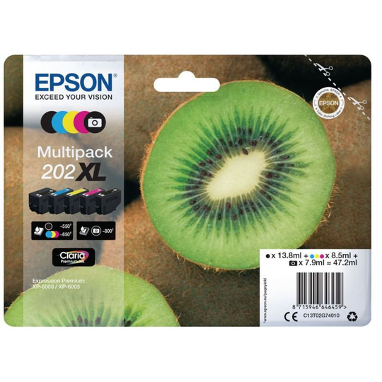 Epson 202XL Claria Premium Ink Multipack