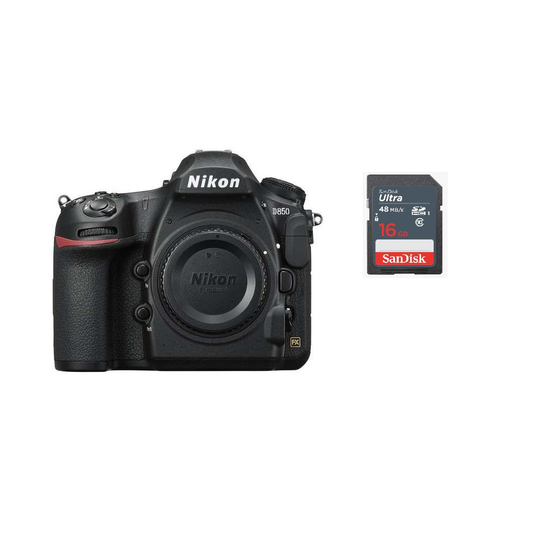 NIKON D850 Body + 16GB SD card