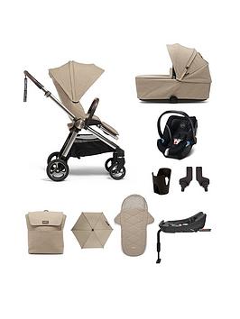 Mamas & Papas Strada Complete 9 Piece Travel System With Aton 5 Car Seat - Pebble