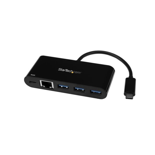 StarTech.com USB C Hub with Ethernet - PD - 2 Port USB C Network Adapter