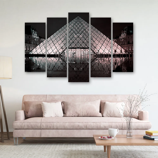 Canvas Print Louvre Paris France