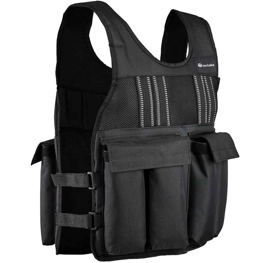 Tectake Weight Vest For Running Black