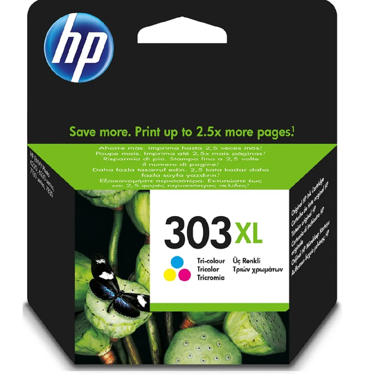 HP 303XL High Yield Tri-colour Original Ink Cartridge
