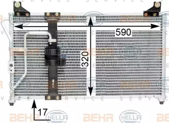 Condenser Air Conditioning 8FC351310-781 by BEHR