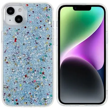 Dfans Starlight Shining iPhone 14 Plus Hybrid Case - Blue