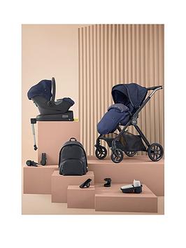 Silver Cross Reef Ultimate Pack Including Pushchair, Dream I-Size Car Seat, Base, Rucksack, Footmuff, Cup Holder, Adaptors, Snack Tray And Phone Holder - Neptune