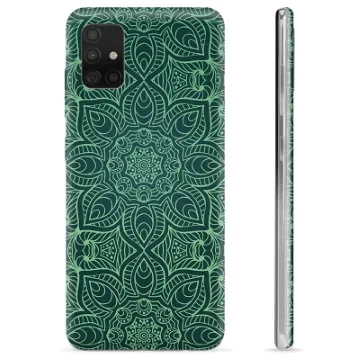 Samsung Galaxy A51 TPU Case - Green Mandala