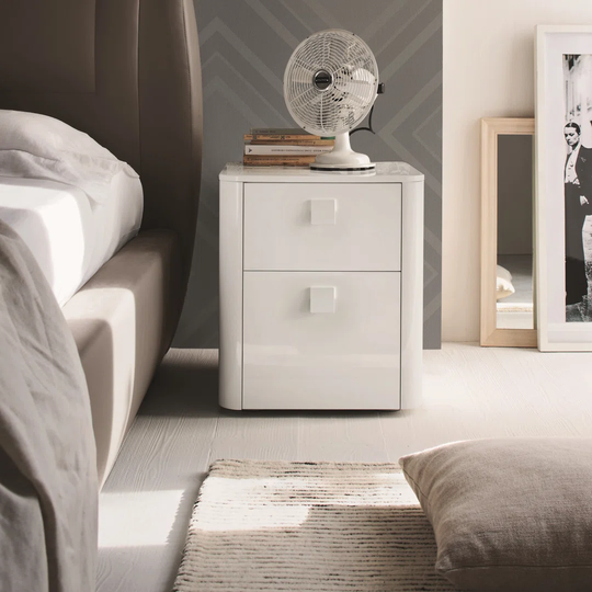 Buttram 2 Drawer Bedside Table