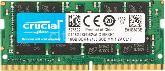 Crucial 16GB 2400MHz DDR4 RAM Memory CT16G4SFD824A