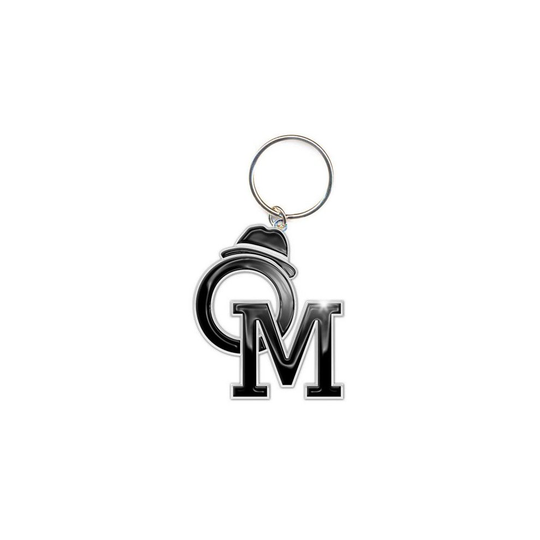 Olly Murs Logo - Initials Name Metal Silver Black Keychain Keyring Fan Official - olly murs initials name logo metal silver black keychain keyring