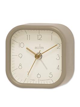 Acctim Clocks Zak Ii Taupe Alarm Clock