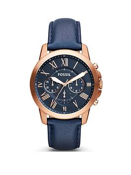 Fossil Grant Men'S Watch Genuine Leather