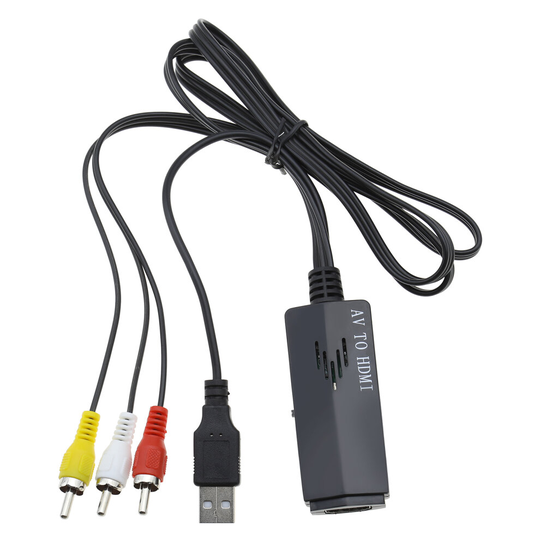 AV To HDMI Female Adapter Conversion Cable with USB Charge Cable 720P/1080P