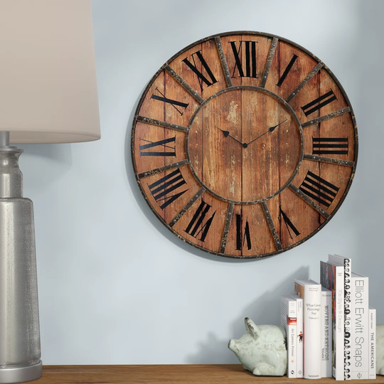 Oversized Metal 61cm Wall Clock