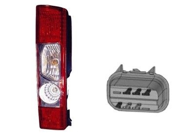 Combination Tail Light 1651921 Van Wezel 1651921