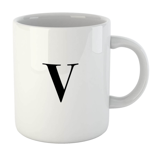 Bodoni Alphabet Mugs - V Mug