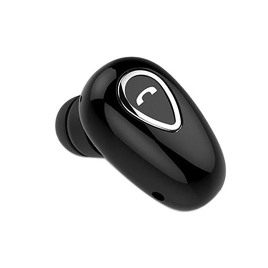 (black) 1pc Bluetooth 4.1 Invisible Headset In-Ear Earphone Mini Wireless Stereo Built-in Mic Earphone