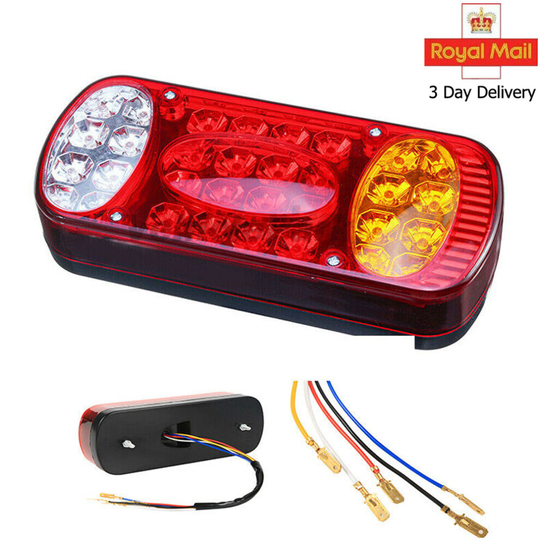 12V-24V Rear Tail Lights Indicator Light For Trailer Caravan Van Truck