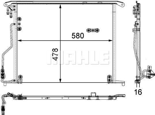 Condenser Air Conditioning 8FC351301-171 by BEHR