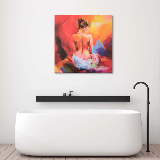 Canvas Print Woman Nude Abstract