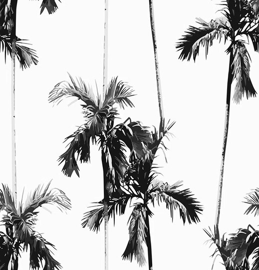 Walllpaper Roll 312X219cm Mural Decoration Wallpaper Material With Print Kitchen Livingroom Bedroom - Palm Leaves Leaves Palm
