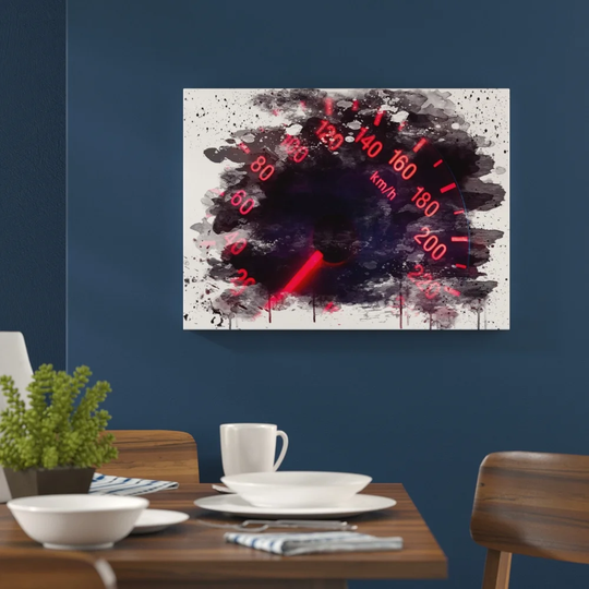 'Speedometer' Graphic Art Print Poster