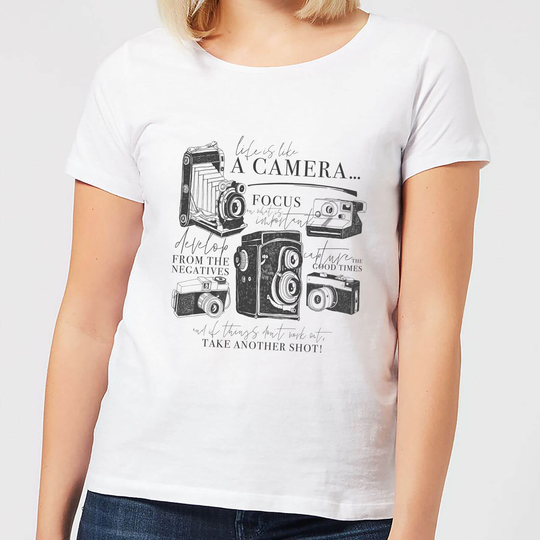 Life Is Like A Camera Women's T-Shirt - White - S - White
