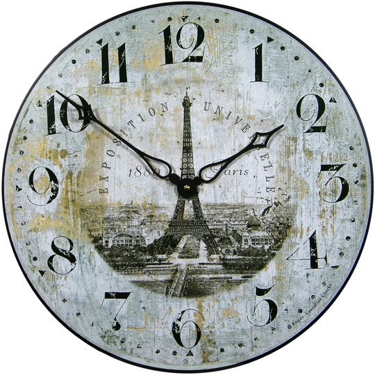 36cm Eiffel Tower Parris 1889 Wall Clock