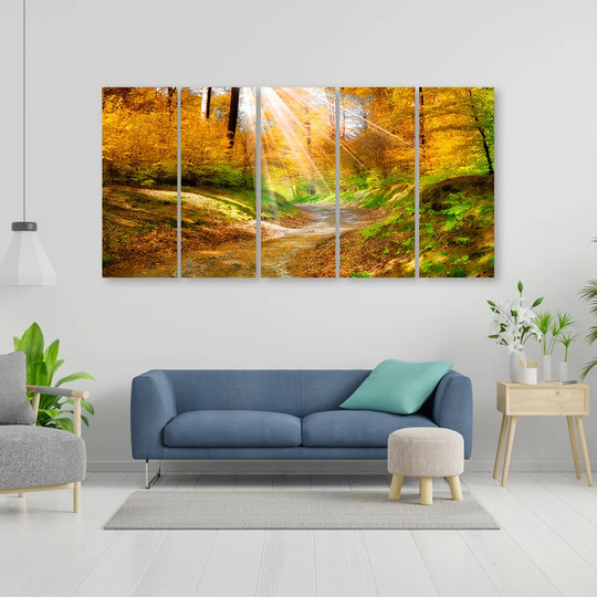 Canvas Print Forest Autumn Nature