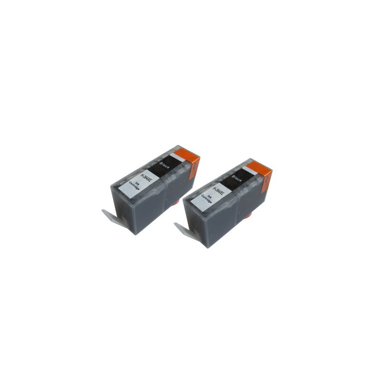 Compatible NOW INK LTD 2x BLACK CHIPPED INK CARTRIDGES THAT WORK ON HP 364XL, HP364 PRINTERS. DESKJET 3070a, 3520 OFFICEJET 4610, 4620, 4622...