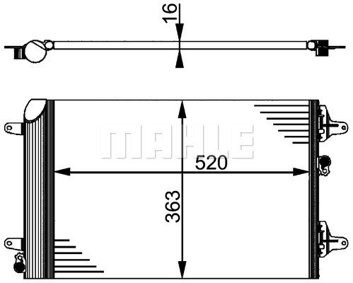 Condenser Air Conditioning 8FC351301-521 by BEHR