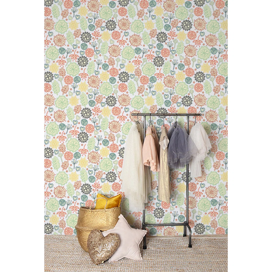 Walllpaper Roll 290X290cm Wallpaper Material With Print Mural Decoration Kitchen Livingroom Bedroom - Flowershes Floralethical