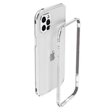 Polar Lights Style iPhone 12 Pro Metal Bumper - Silver