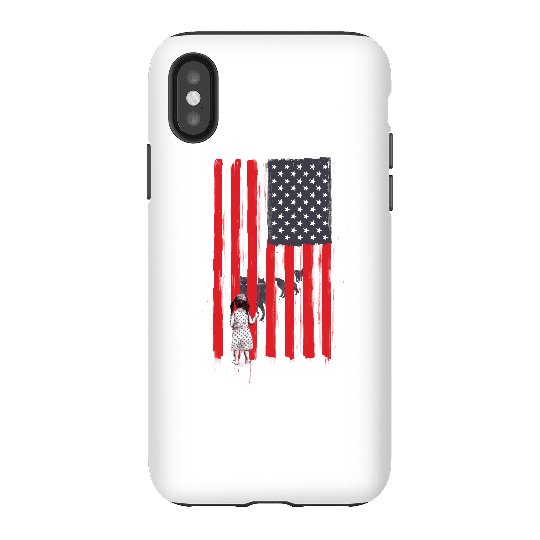 Balazs Solti USA Cage Phone Case for iPhone and Android - iPhone X - Tough Case - Gloss