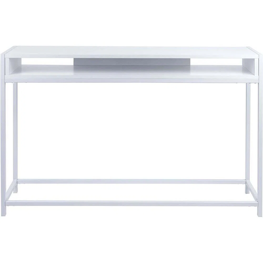 Metal And Wood Console Fushion White