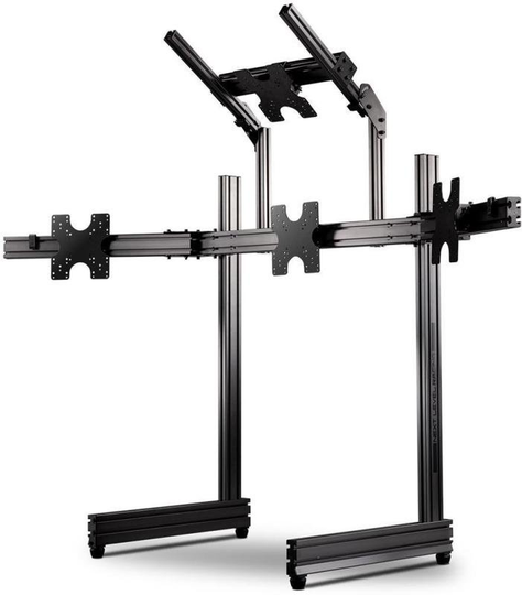 Next Level Racing Elite Freestanding Quad Monitor Stand - Carbon Grey