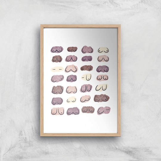Hoohas Spoldges Giclee Art Print - A3 - Wooden Frame