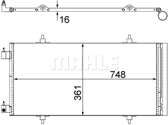 Condenser Air Conditioning 8FC351303-651 by BEHR