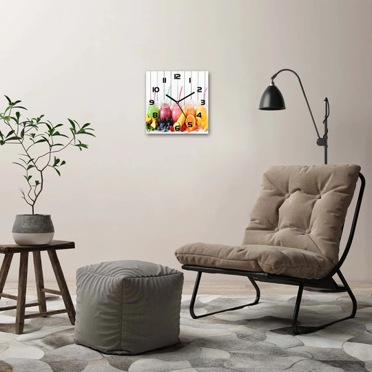 Fruit Cocktails Silent Wall Clock