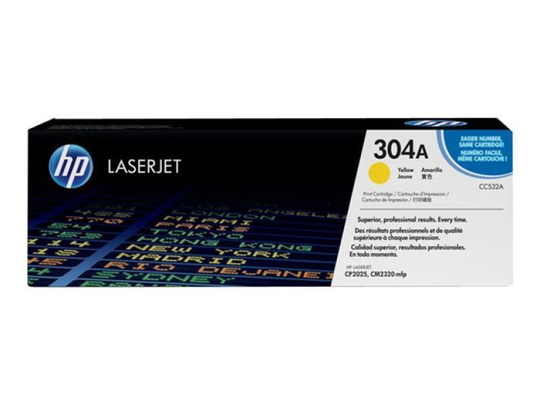 HP 304A Yellow Toner Cartridge - CC532A